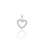 Colgante oro blanco 18 quilates  Circonita
