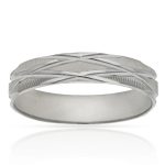 ALIANZA ORO BLANCO 18KL - 4MM